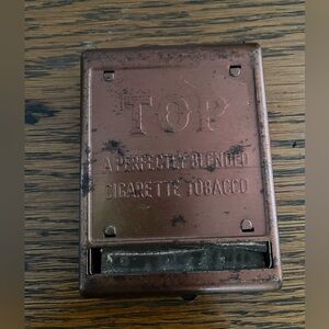 OP Tobacco Tin in Brown
